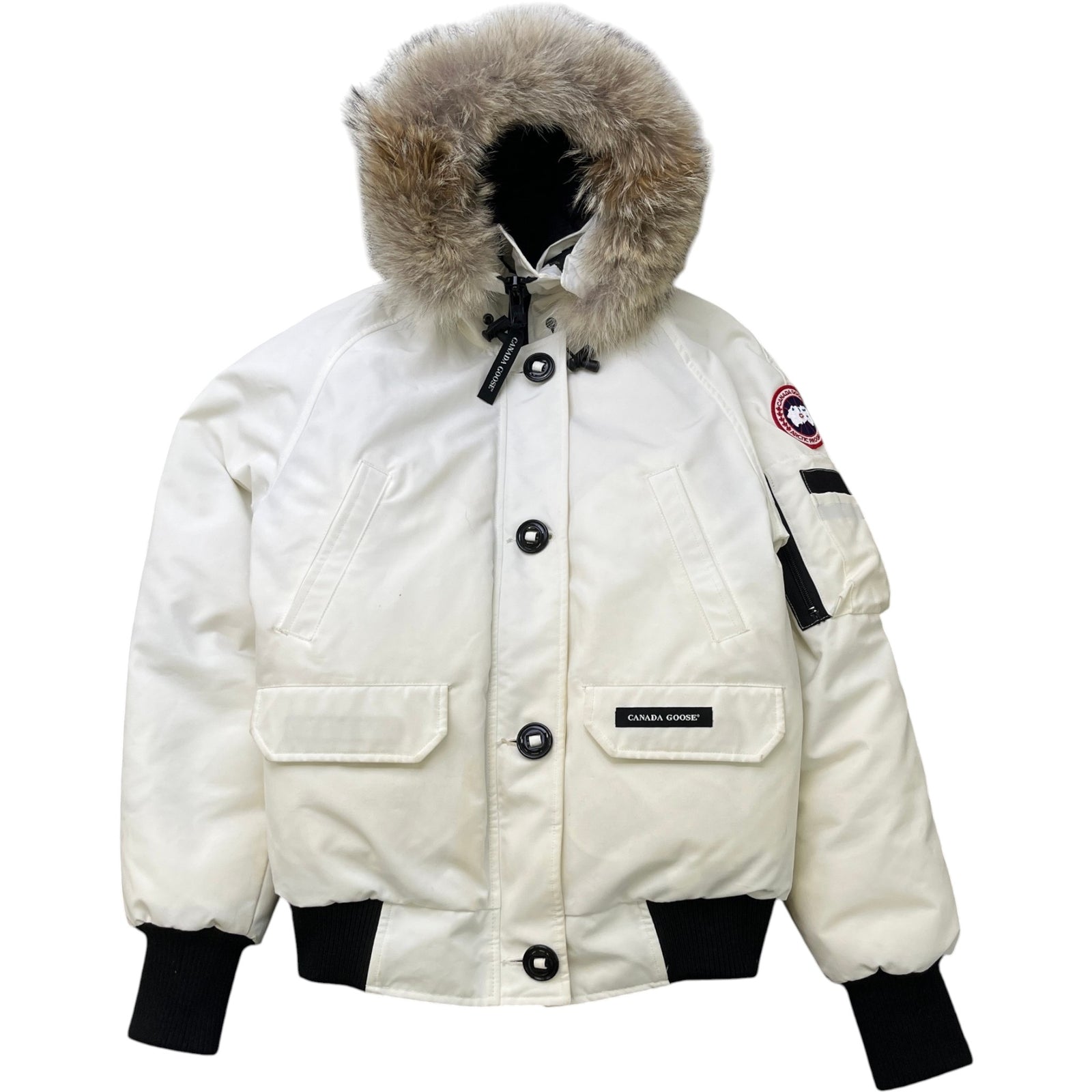 Men's Chilliwack Bomber Down Jacket White Size M - Photo 1