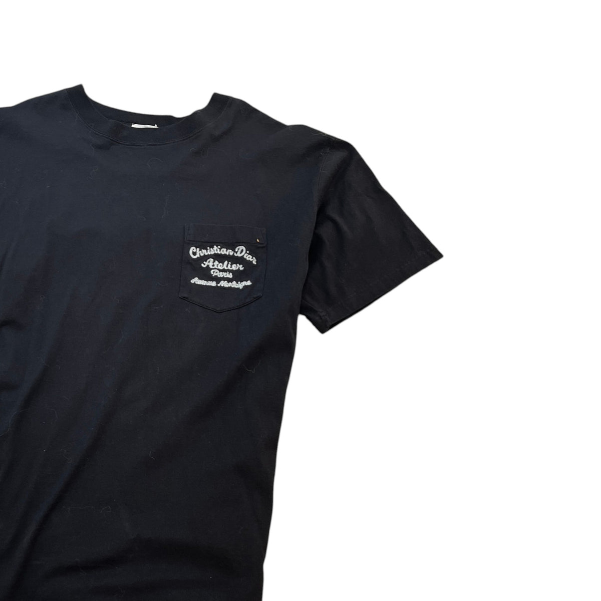 Men's Logo Embroidered T-Shirt Black Size XL - Photo 3