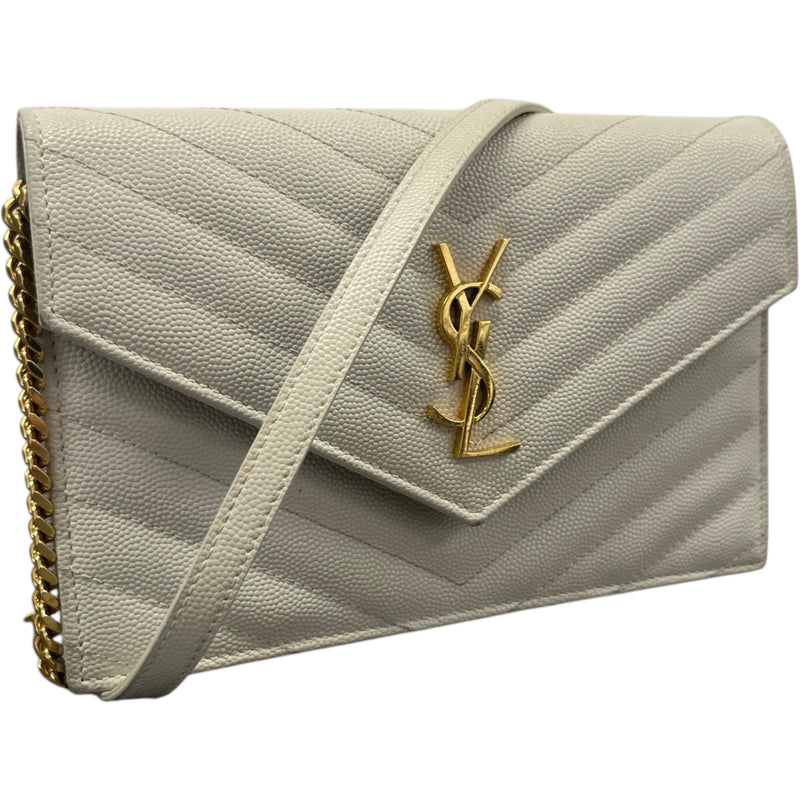 Women's Cassandre Envelope Wallet On Chain Handbag Beige
