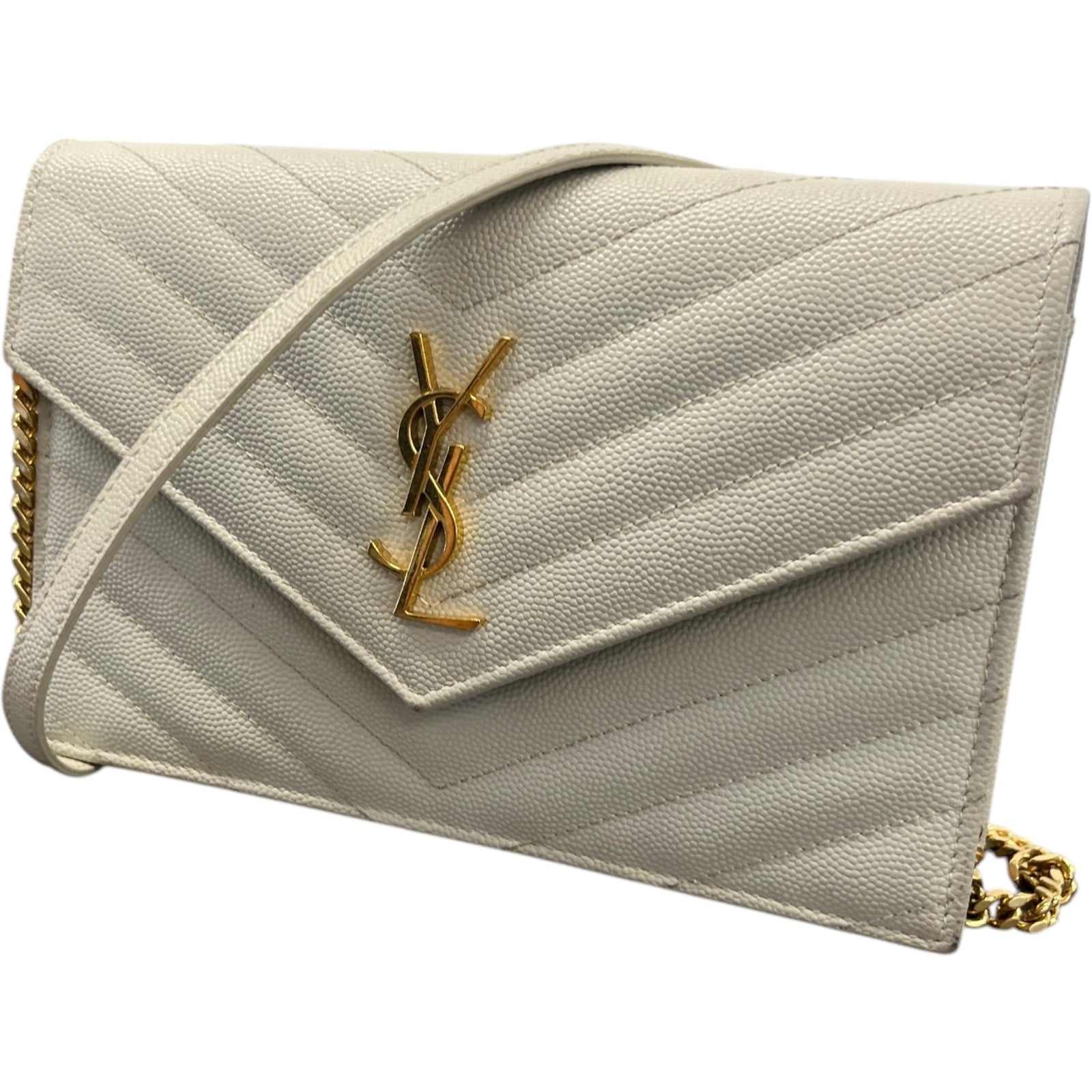 Women's Cassandre Envelope Wallet On Chain Handbag Beige - Photo 5