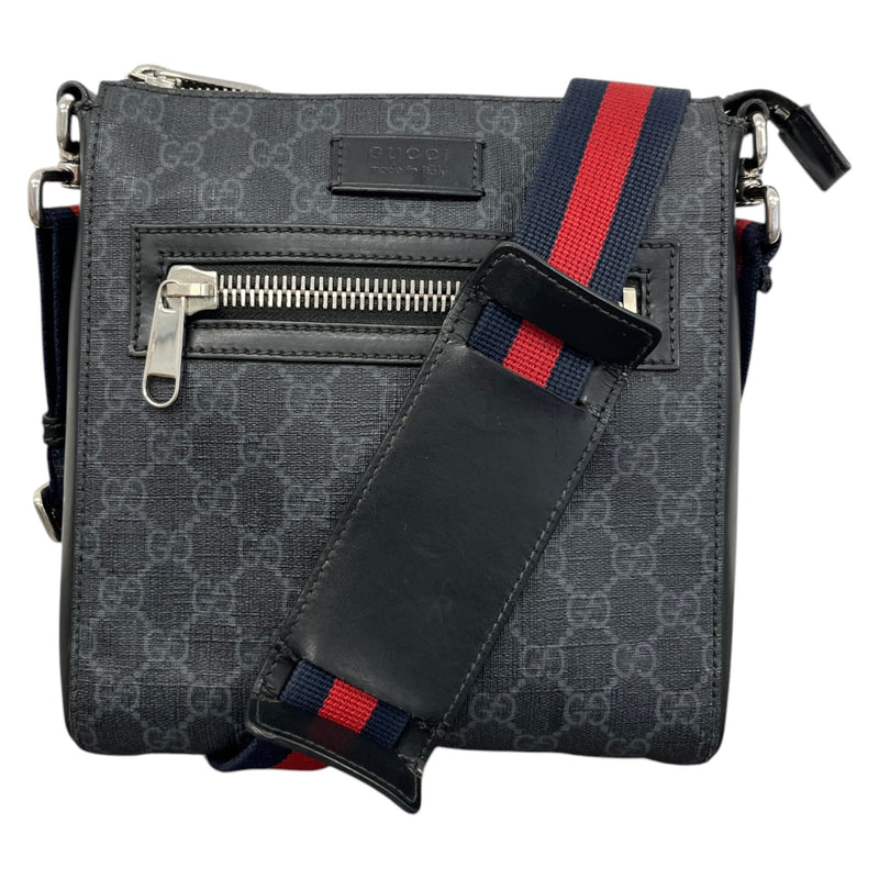 Men's GG Supreme Messenger Bag Black