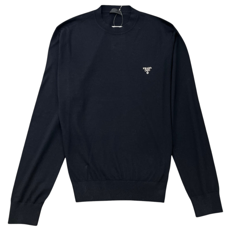 Men's Embroidered Logo Sweatshirt Black Size S