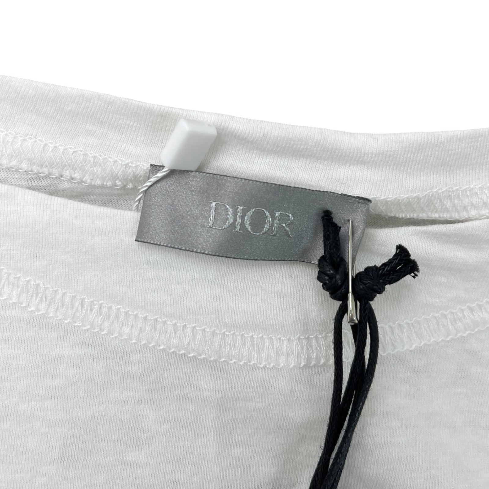 Men's Oversized Printed Logo T-Shirt White Size M - Photo 5