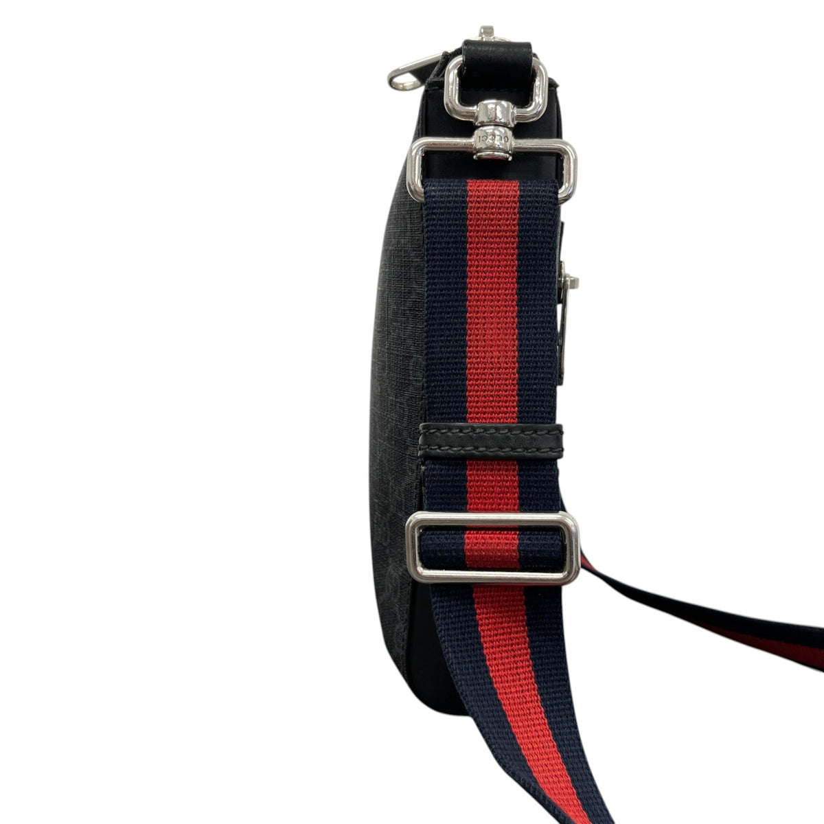 Men's GG Supreme Messenger Bag Black - Photo 7