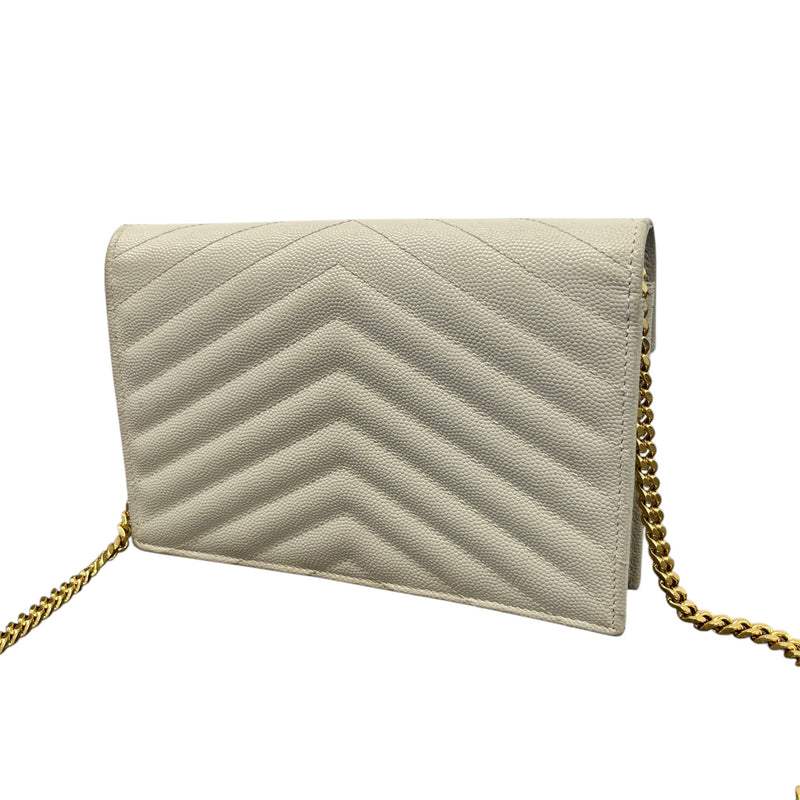 Women's Cassandre Envelope Wallet On Chain Handbag Beige