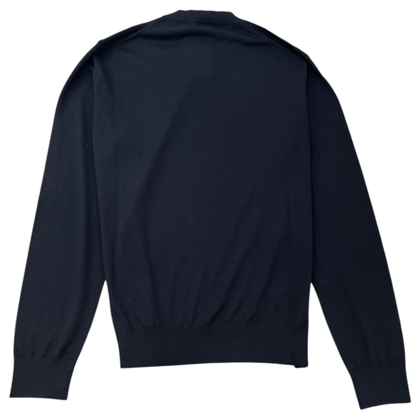 Men's Embroidered Logo Sweatshirt Black Size S - Photo 2