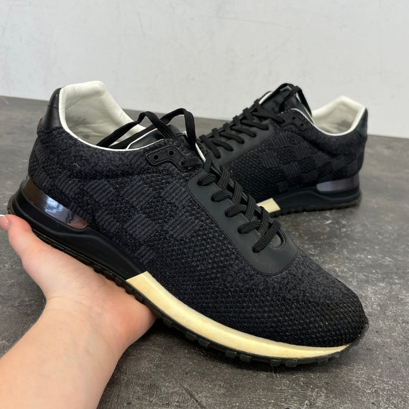 Men's Damier Run Away Low Trainers Black Size EU 40 / UK 6