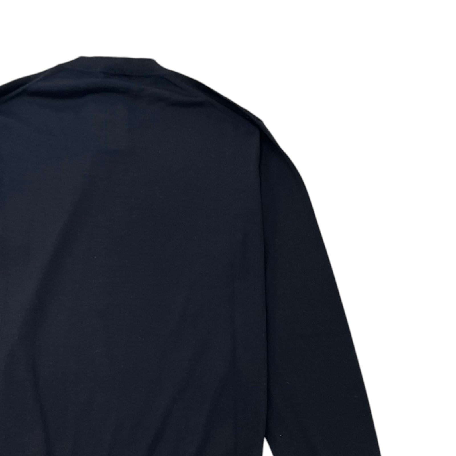 Men's Embroidered Logo Sweatshirt Black Size S - Photo 4