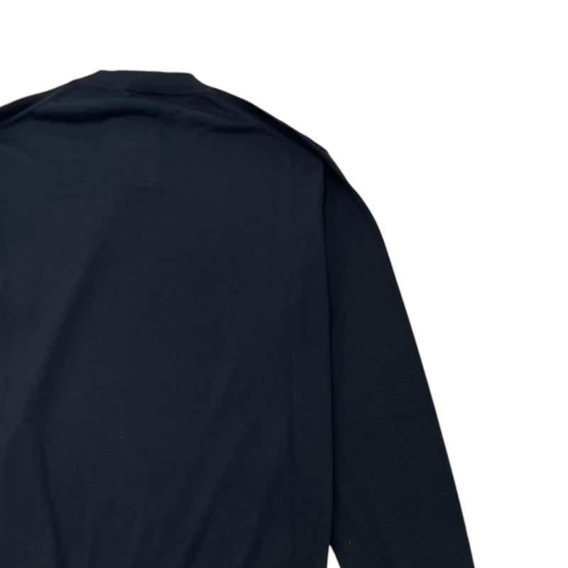 Men's Embroidered Logo Sweatshirt Black Size S