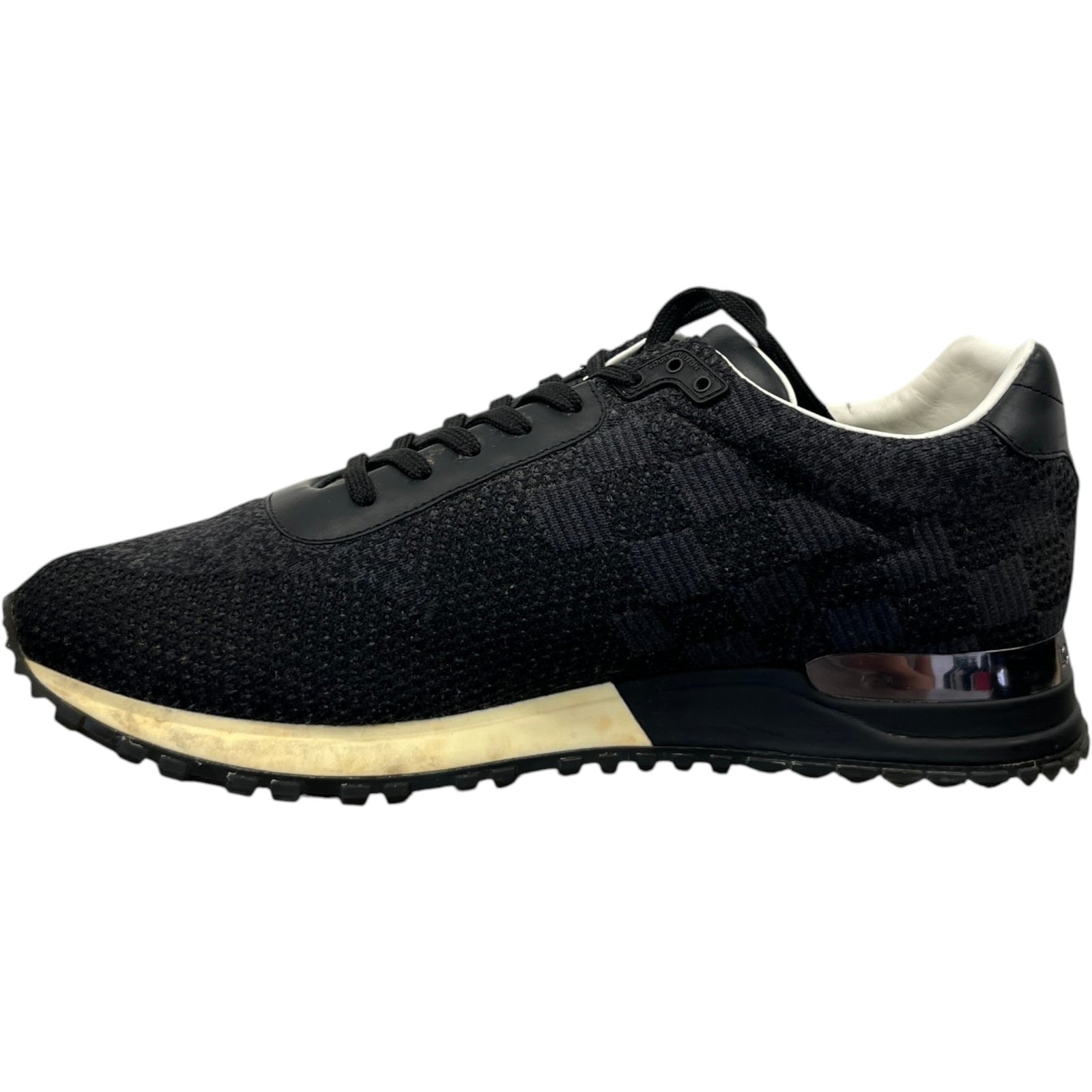 Men's Damier Run Away Low Trainers Black Size EU 40 / UK 6 - Photo 2