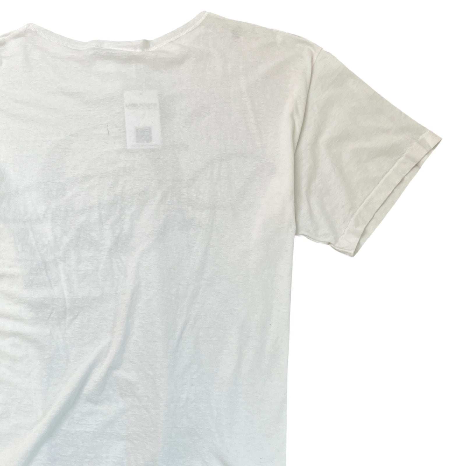 Men's Oversized Printed Logo T-Shirt White Size M - Photo 4