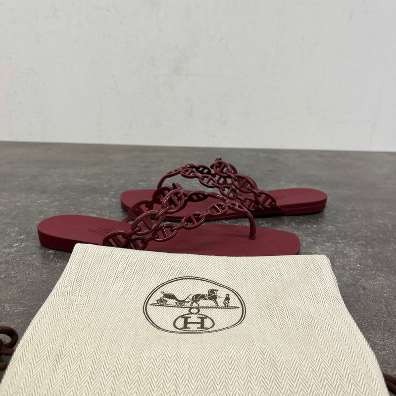 Women's Island Sandals Burgundy Size UK 6 / EU 39