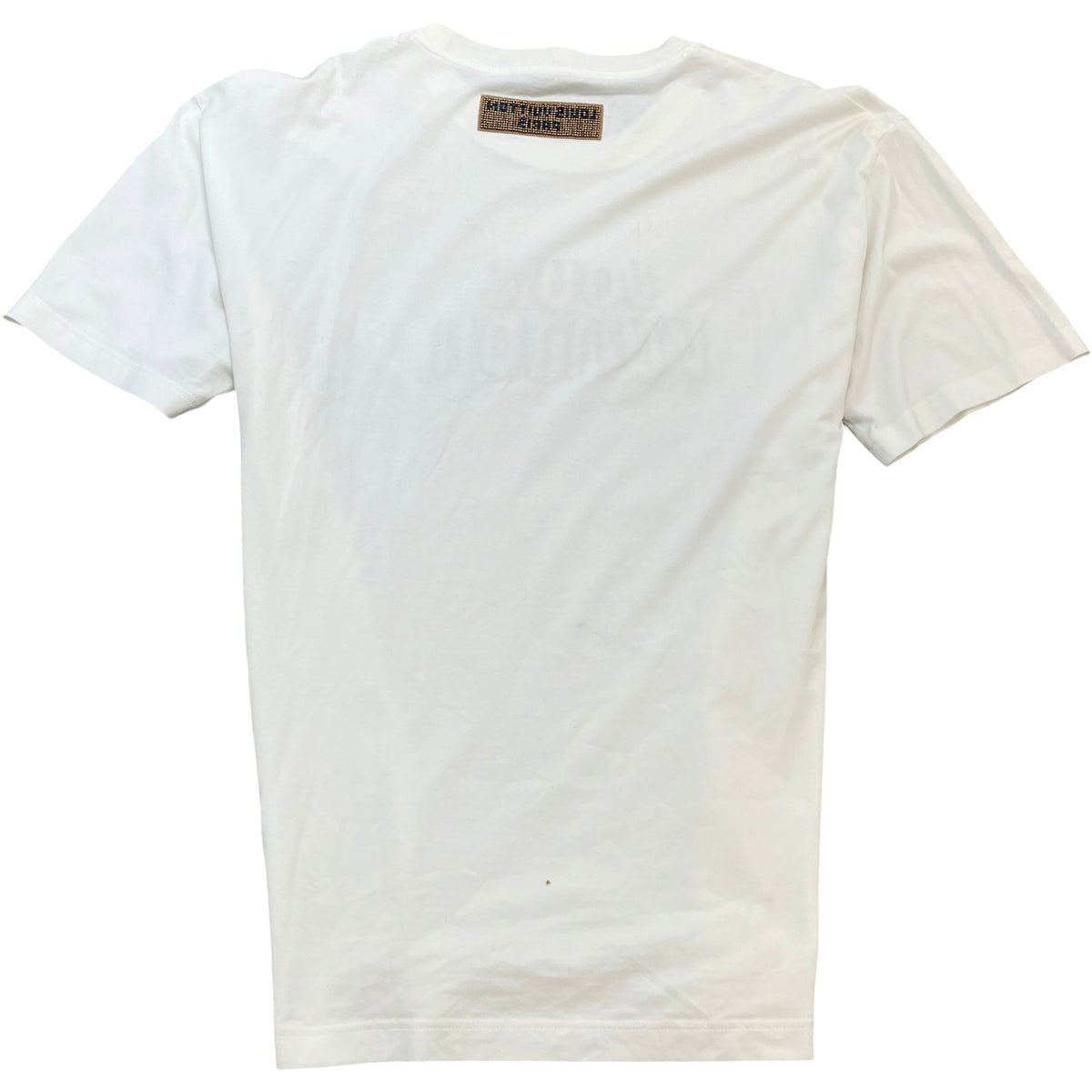 Men's Beaded Logo T-Shirt White Size XXL - Photo 2