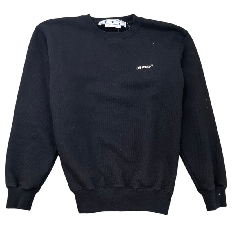 Men's Logo Print Sweatshirt Black Size XXS