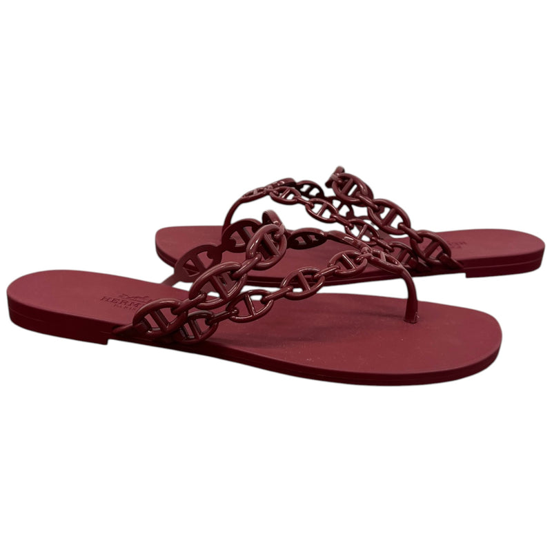 Women's Island Sandals Burgundy Size UK 6 / EU 39