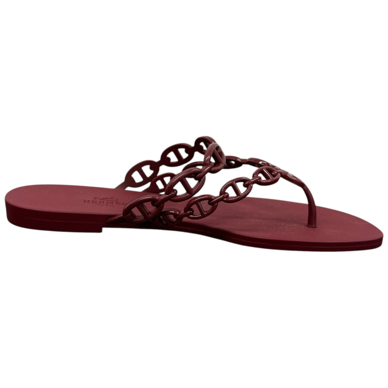 Women's Island Sandals Burgundy Size UK 6 / EU 39