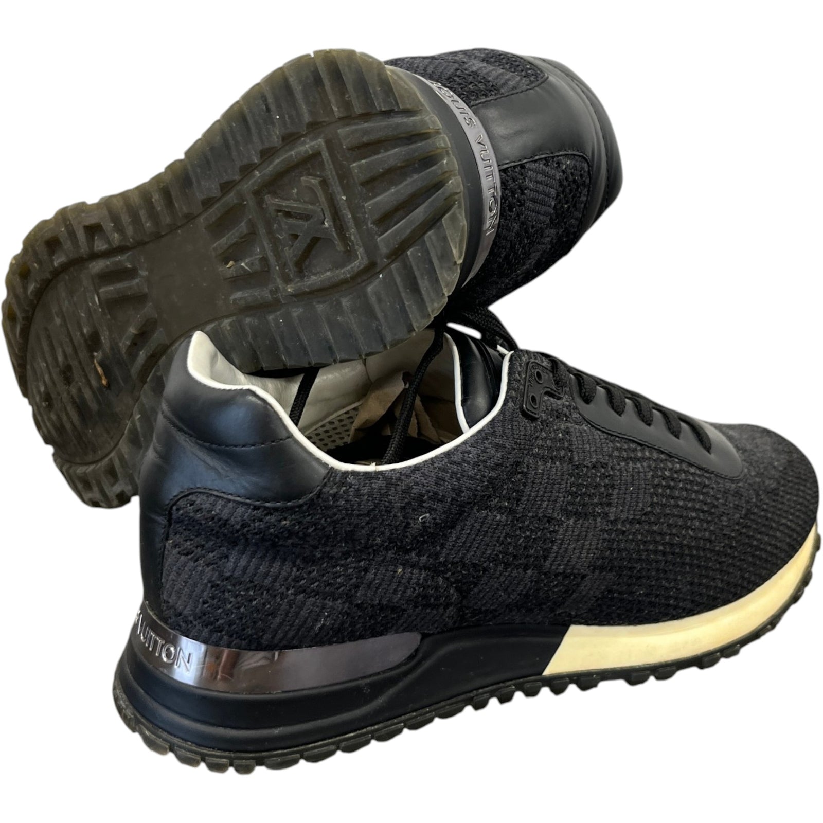 Men's Damier Run Away Low Trainers Black Size EU 40 / UK 6 - Photo 10