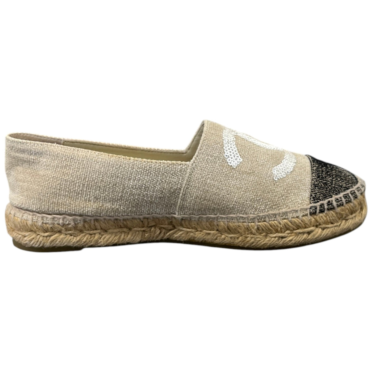 Women's CC Logo Espadrilles Beige Size UK 4 / EU 37 - Photo 4