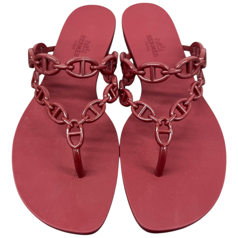 Women's Island Sandals Burgundy Size UK 6 / EU 39
