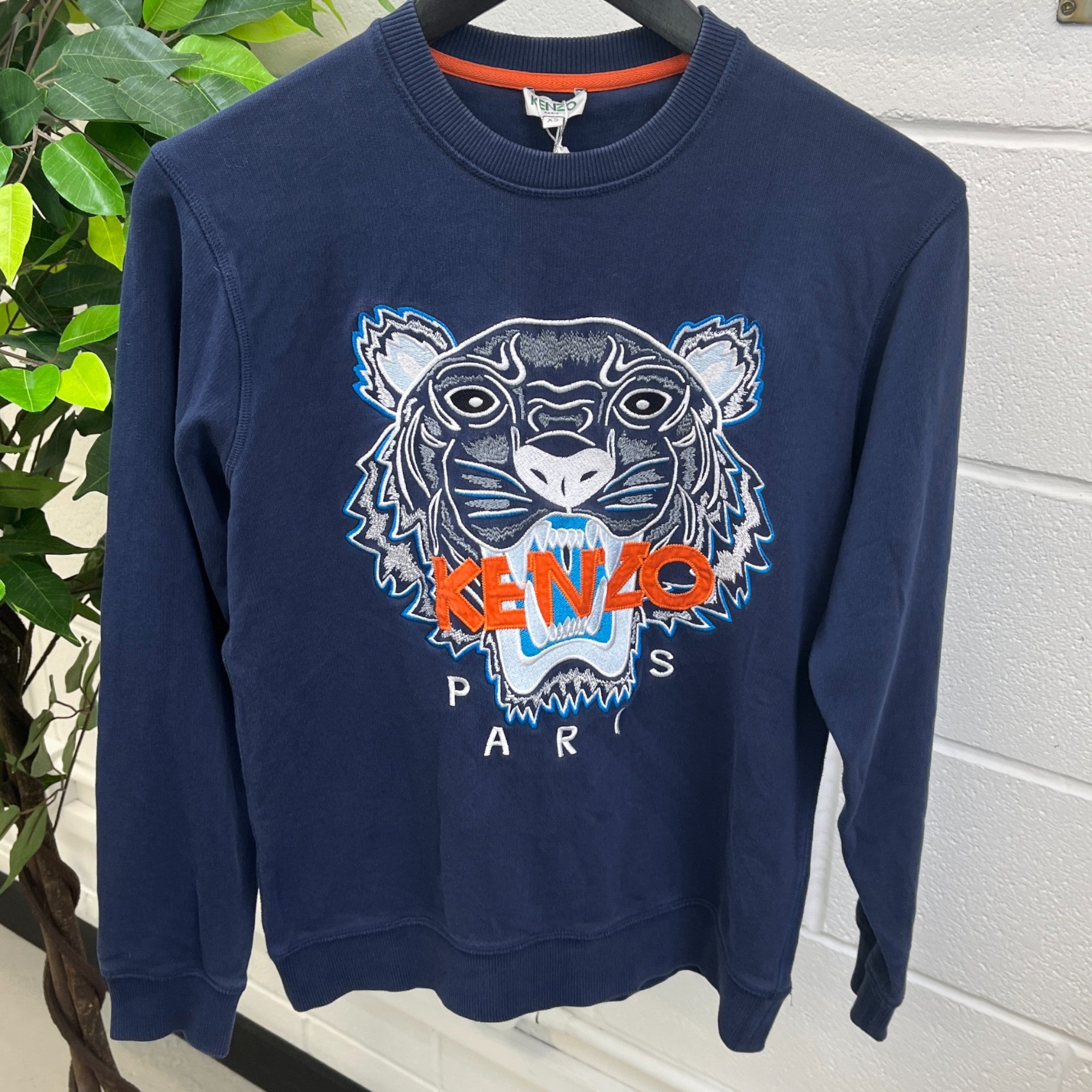 Mens kenzo jumper navy best sale