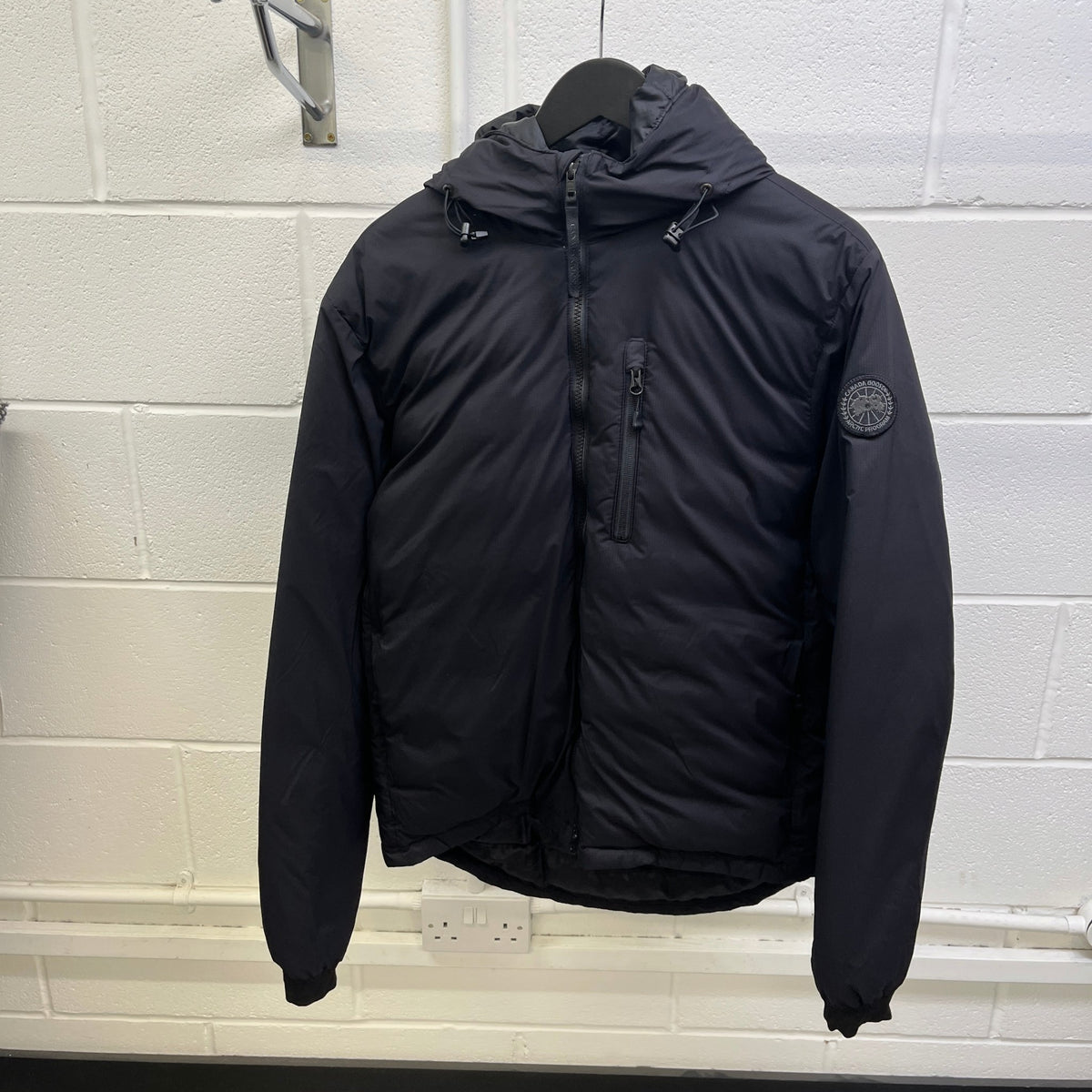 Men's Lodge Hoody Down Jacket Black Size L - Photo 8