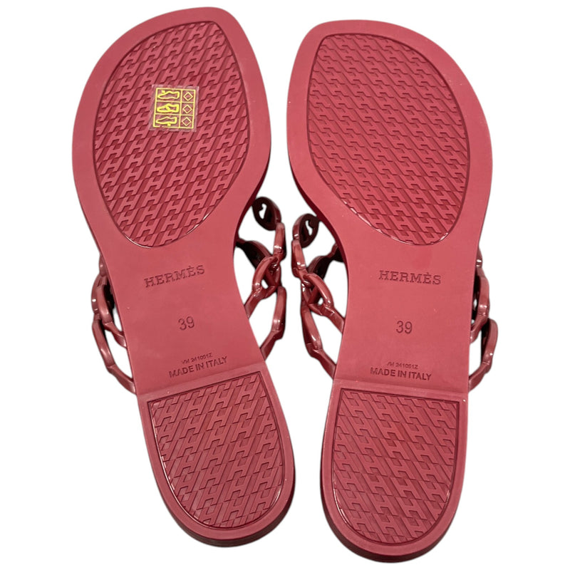Women's Island Sandals Burgundy Size UK 6 / EU 39