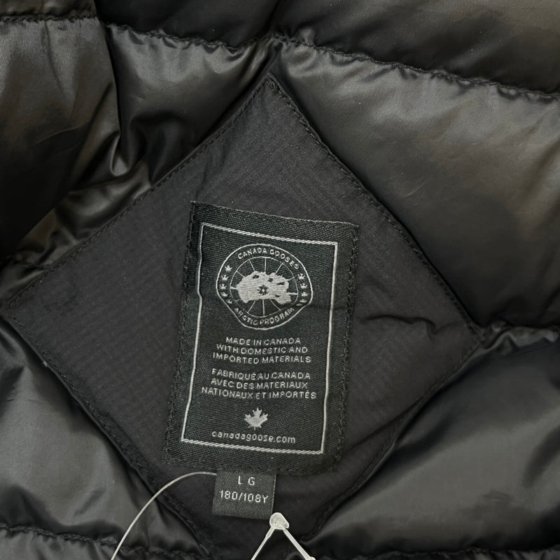 Men's Lodge Hoody Down Jacket Black Size L