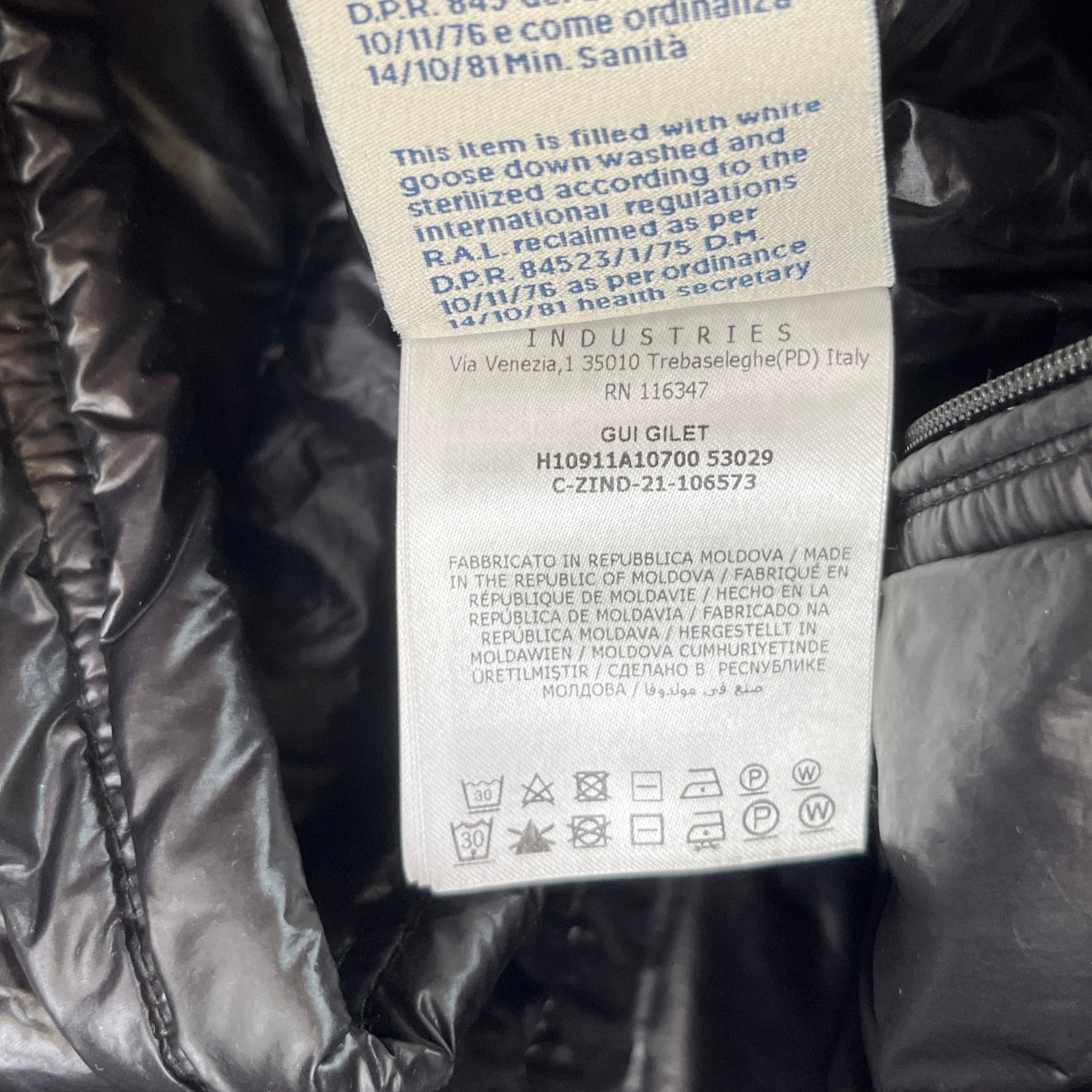Men's Gui Gilet Black Size 4 / XL - Photo 8