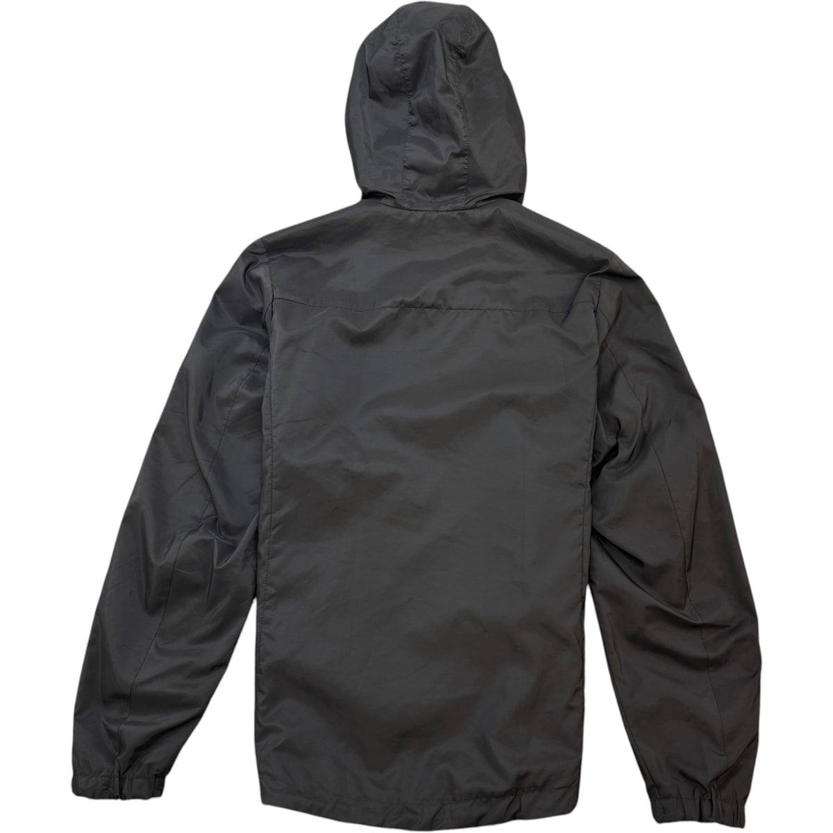 Men's Re-Nylon Plaque Logo Reversible Windbreaker Black Size L - Photo 4