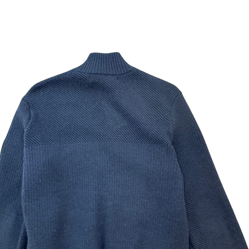 Men's Hybridge Knit Jacket Navy Size S
