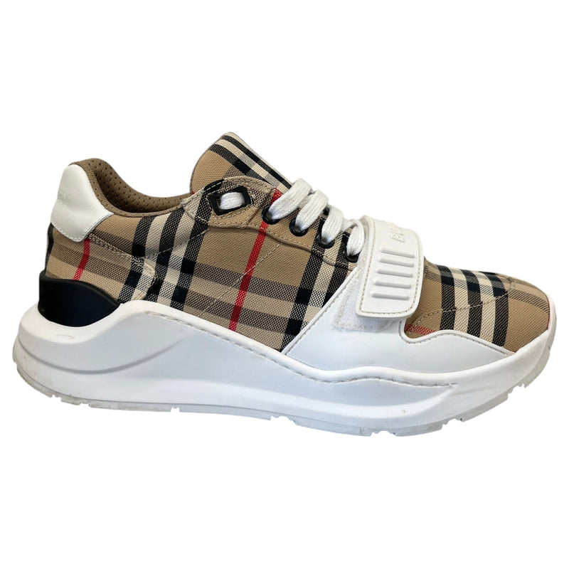 Men's Vintage Check Low Trainers White Size UK 6 / EU 40