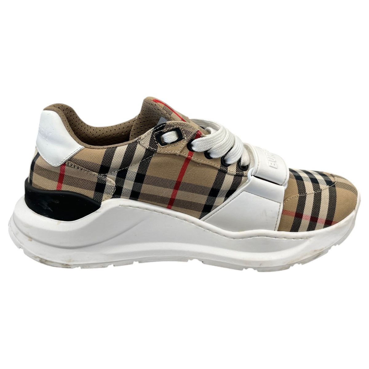 Men's Vintage Check Low Trainers White Size UK 6 / EU 40 - Photo 4