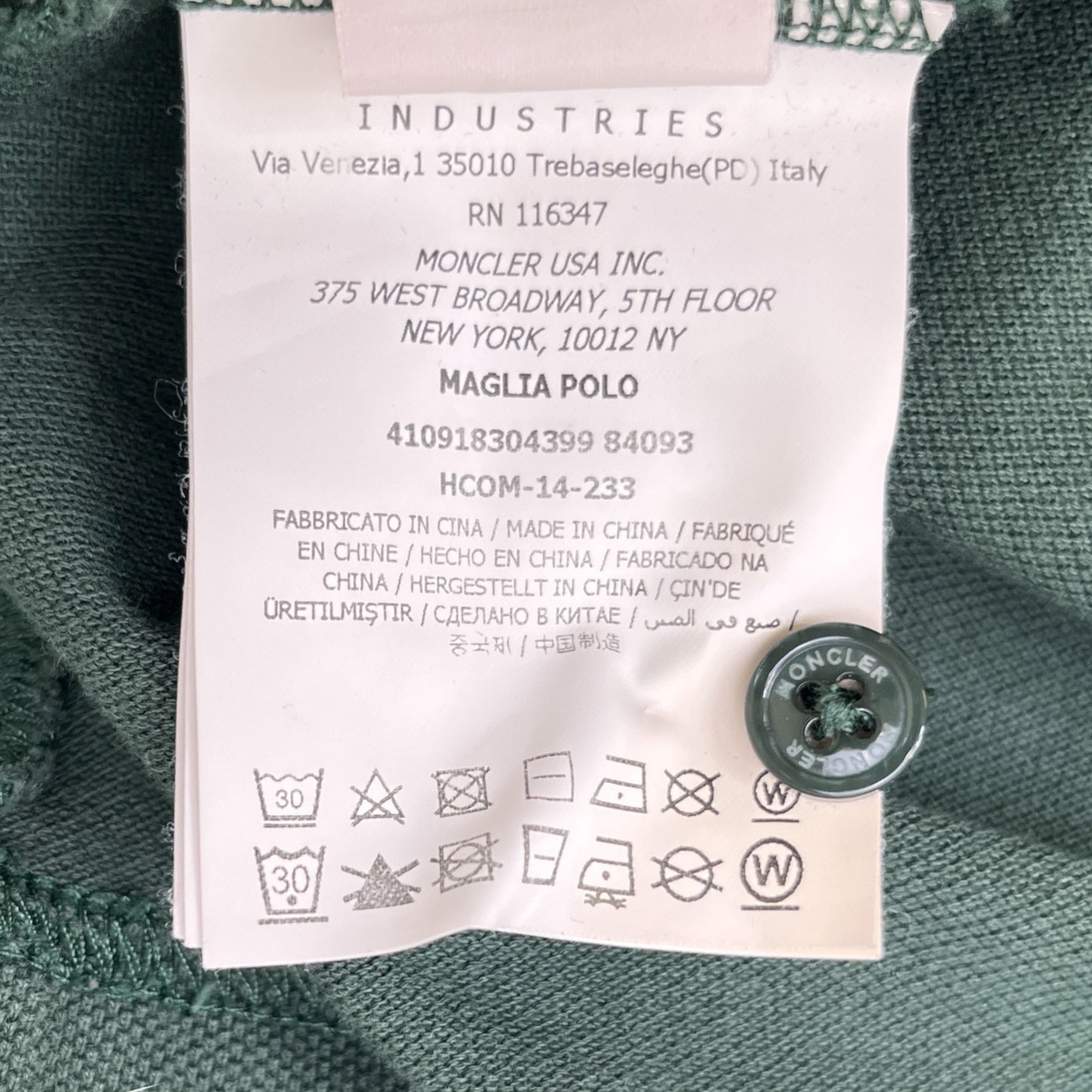 Men's Maglia T-Shirt Green Size M - Photo 6
