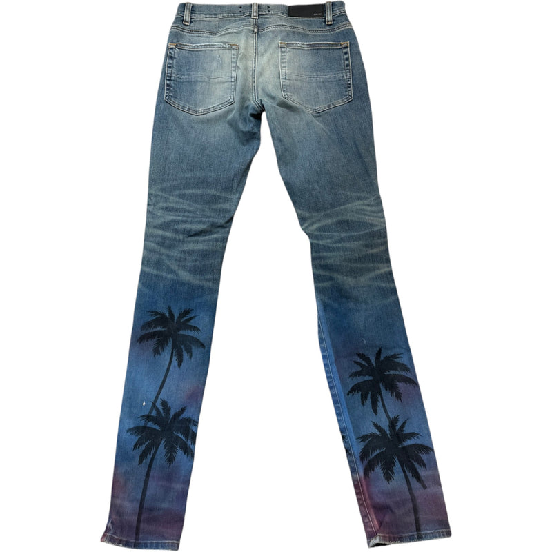 Men's Thrasher Palm Tree Jeans Blue Size S / W30
