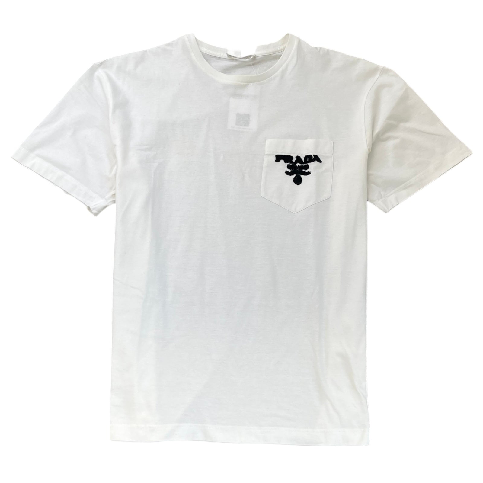 Men's Embroidered Logo T-Shirt White Size XL - Photo 1