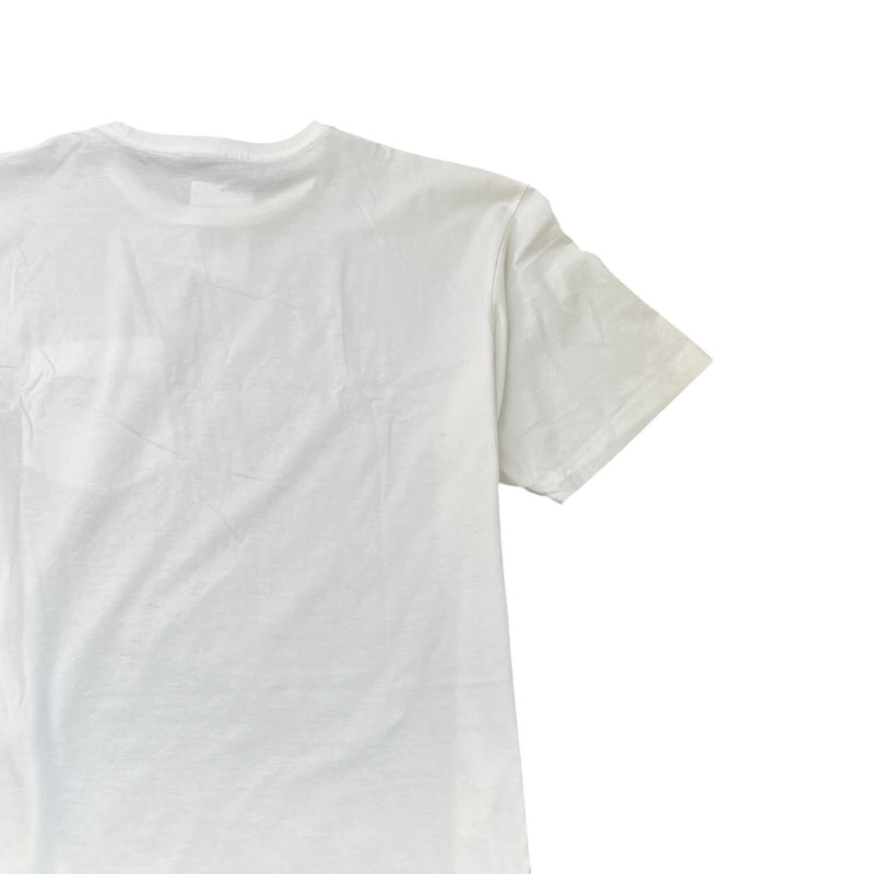 Men's Embroidered Logo T-Shirt White Size XL