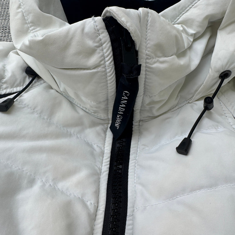 Women's Hybridge Base Down Jacket White Size M