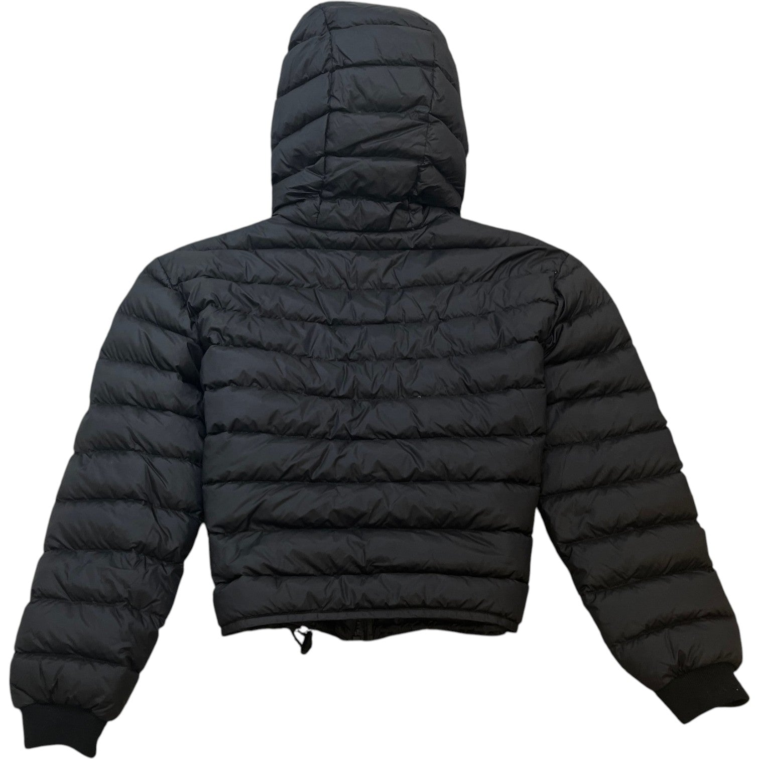 Palm Angels Women's Logo Embroidered bomber Down Jacket Black Size 8 - Photo 2