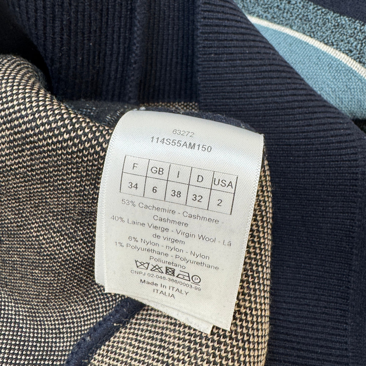 Women's Cashmere Logo Sweatshirt Navy Size XS / UK 6 - Photo 5