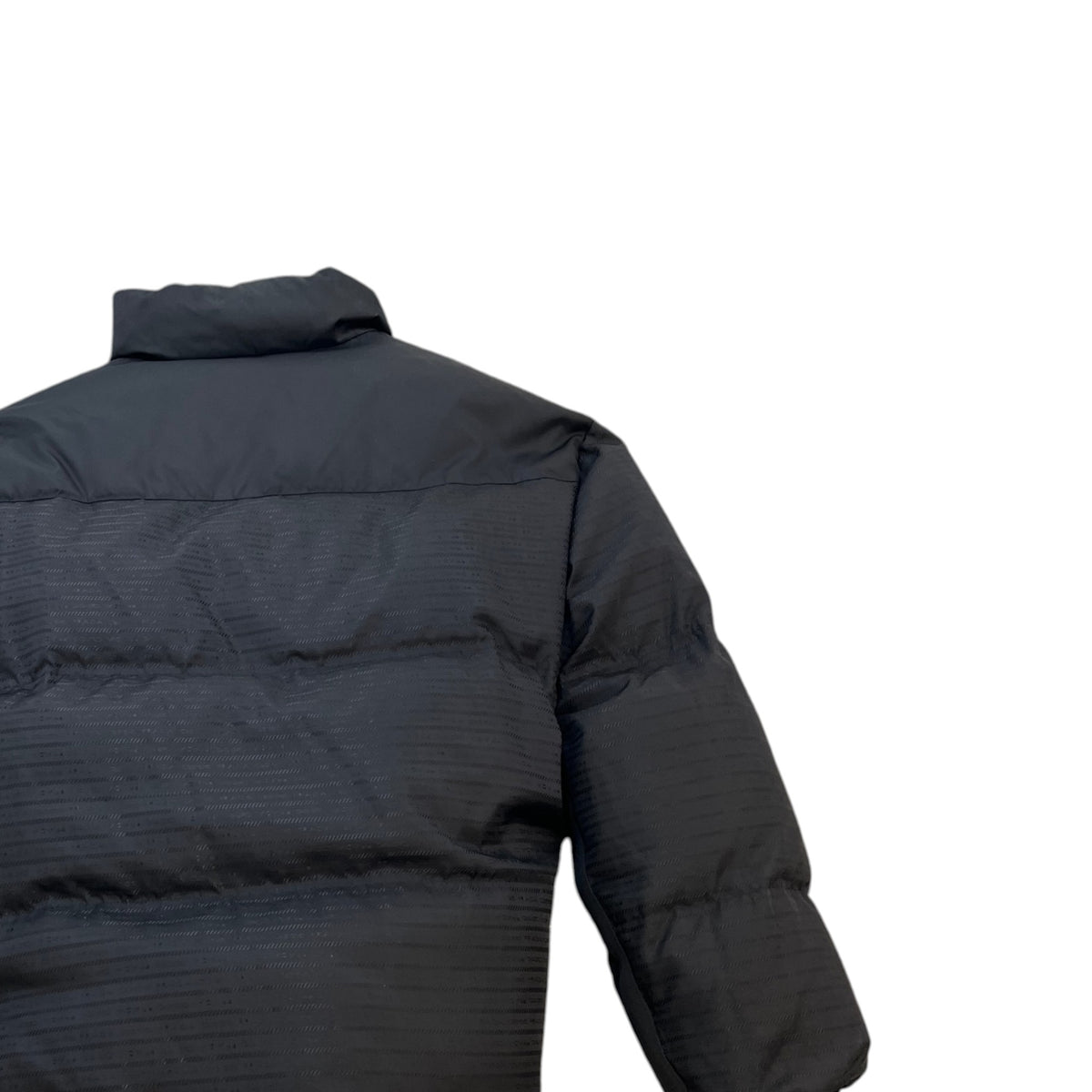 Men's Re-Nylon Plaque Logo Reversible Down Jacket Black Size XXL - Photo 7