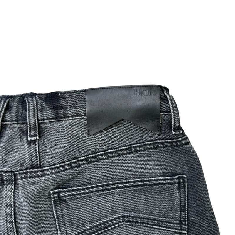 Men's 90S Wide Leg Washed Jeans Black Size Waist 34"