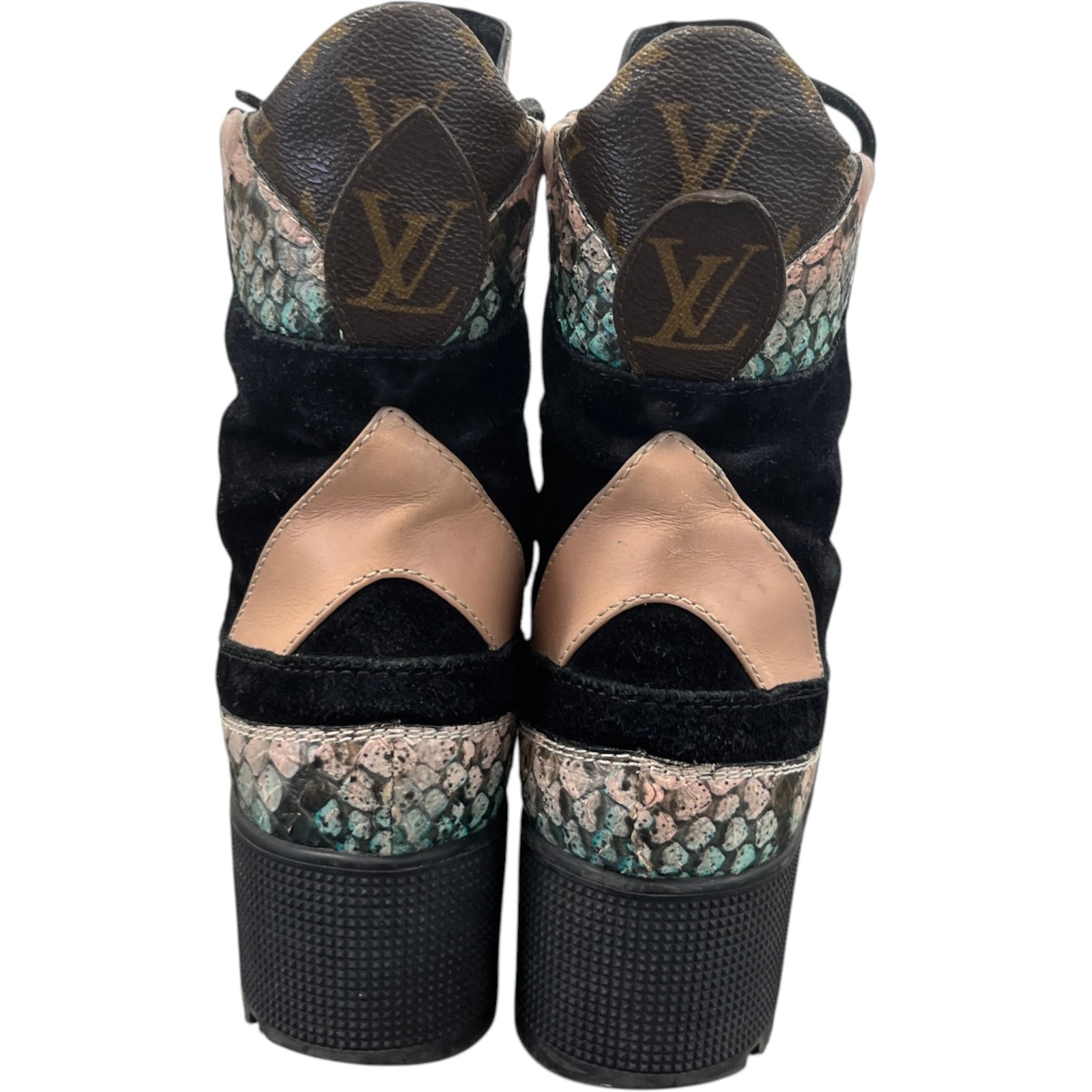 Women's Monogram Laureate Desert Boots Black Size UK 4 / EU 37 - Photo 7