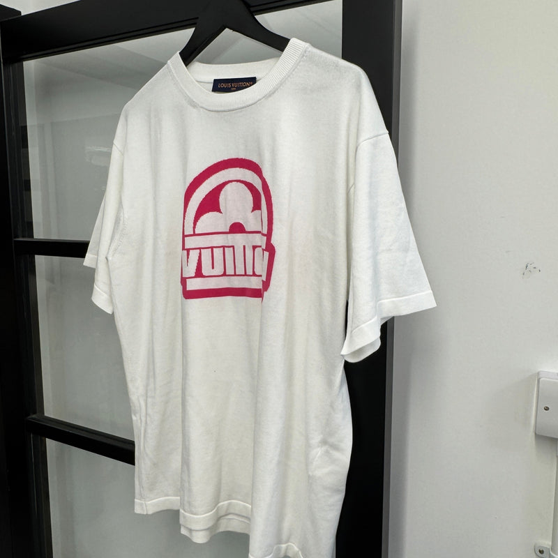 Men's Monogram Flower T-Shirt White Size XL