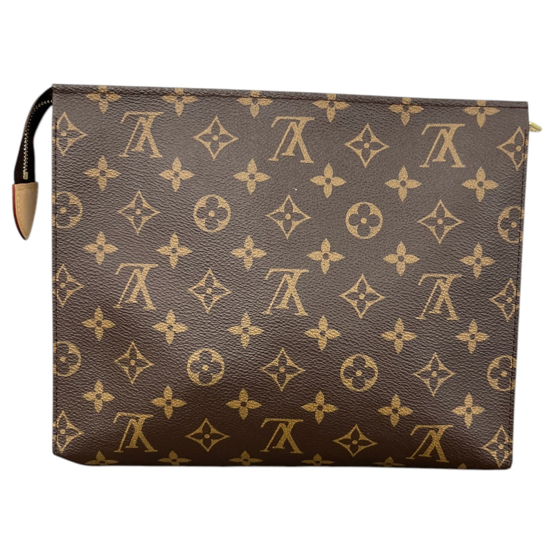 Men's Monogram Toiletry Pouch Brown