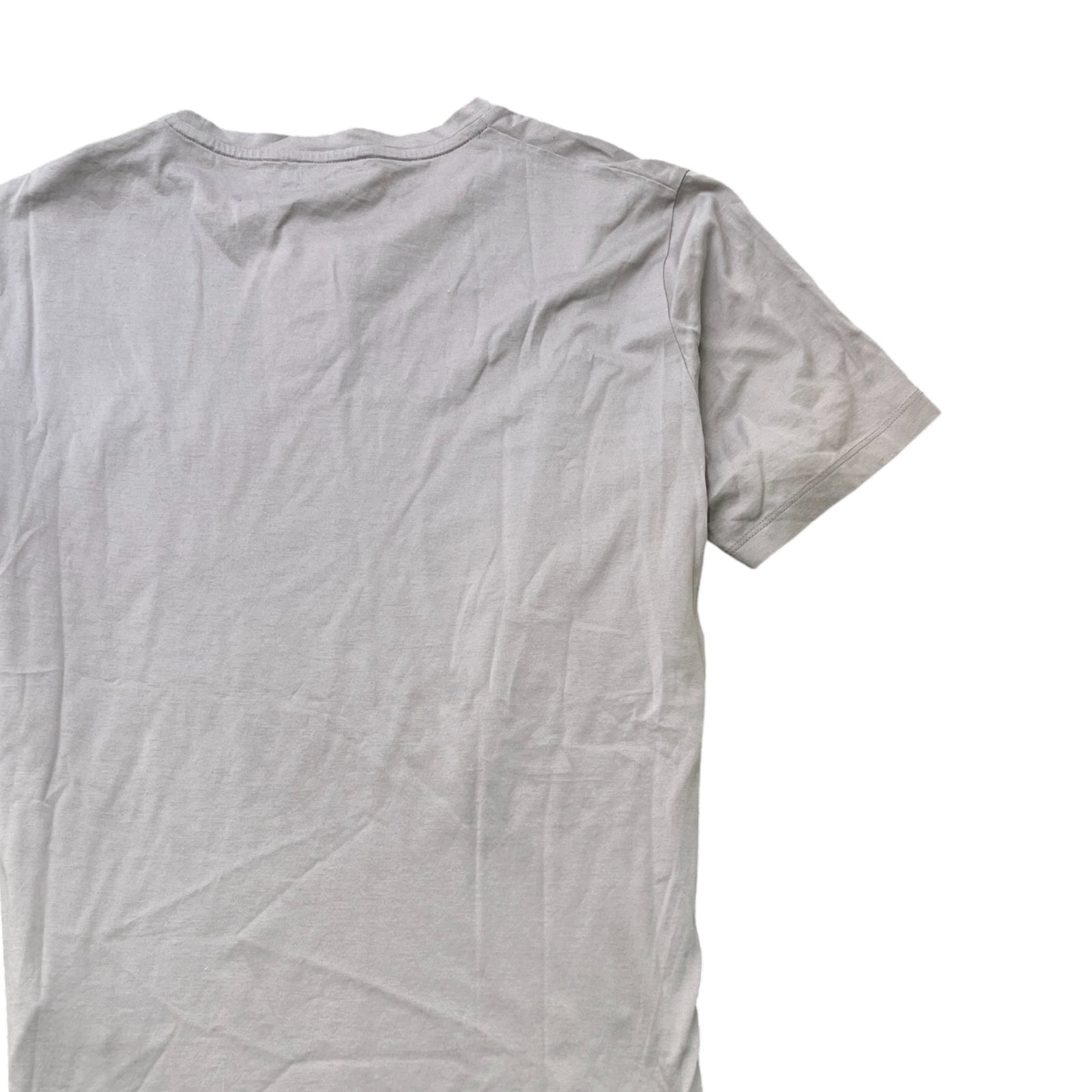 Men's Embroidered Logo T-Shirt Grey Size L - Photo 4
