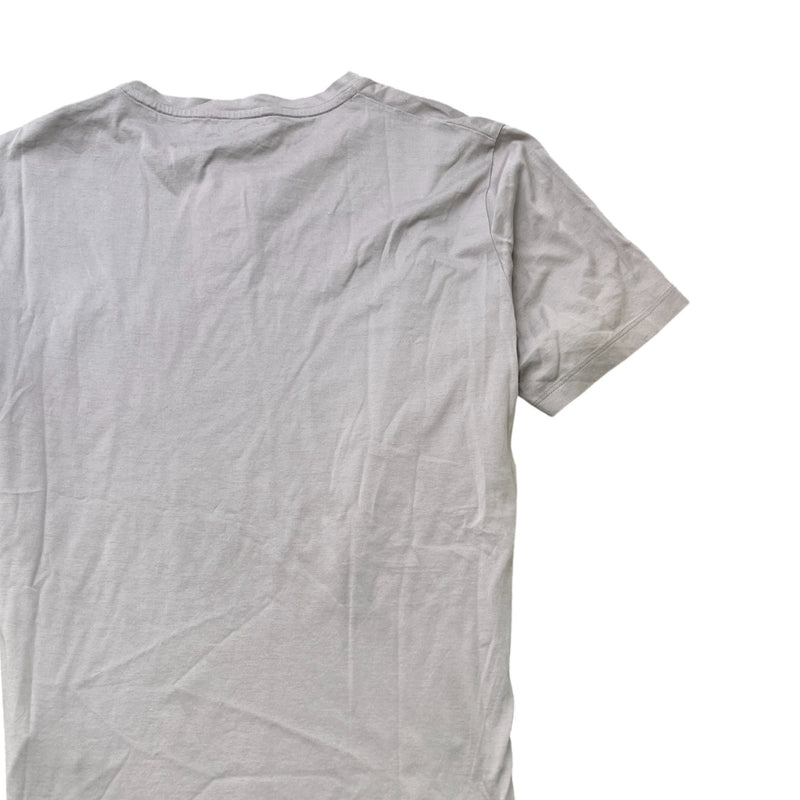 Men's Embroidered Logo T-Shirt Grey Size L