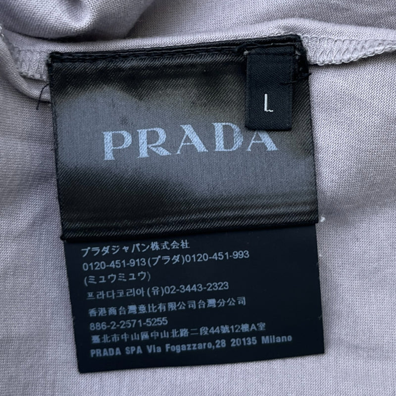 Men's Embroidered Logo T-Shirt Grey Size L