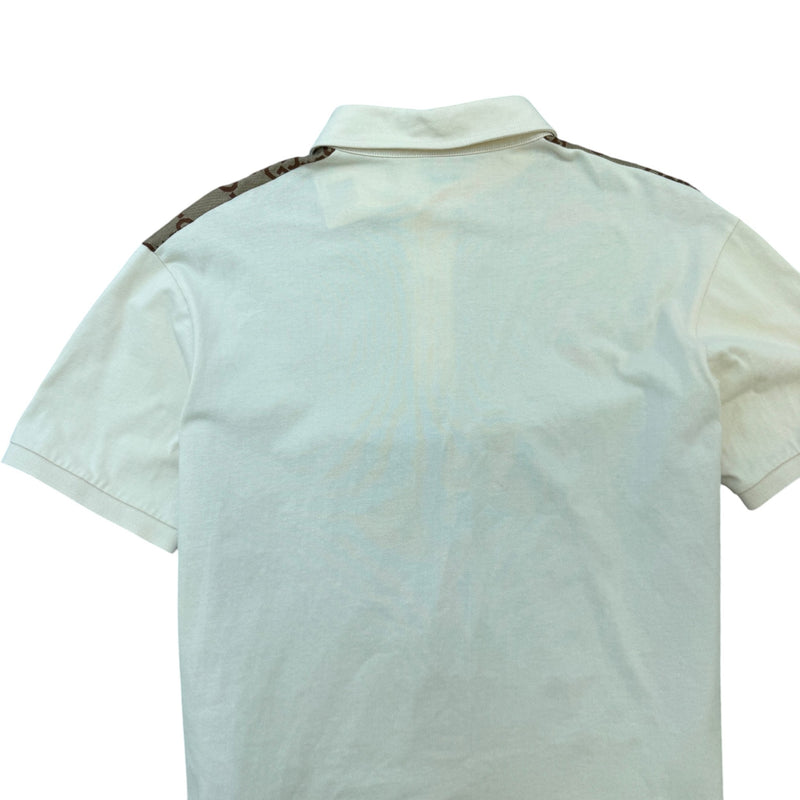 Men's GG Supreme Polo Shirt Beige Size M