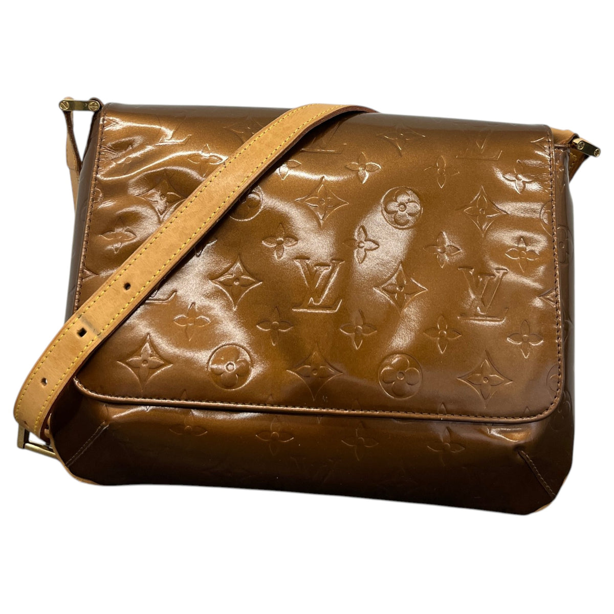 Women's Vernis Leather Thompson Street Handbag Brown - Photo 1