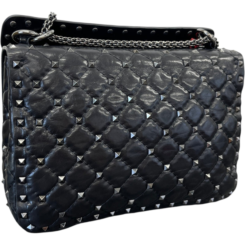 Women's Rockstud Spike Butterfly Bag Black
